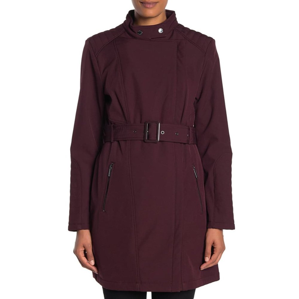 Kenneth Cole NWT Soft Shell Asymmetrical jacket